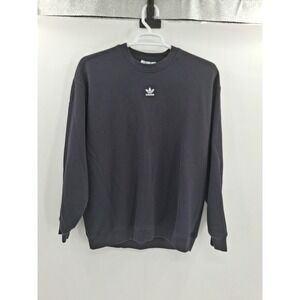 Adidas Essentials Womens Fleece Long Oversized Crew Sweatshirt Large